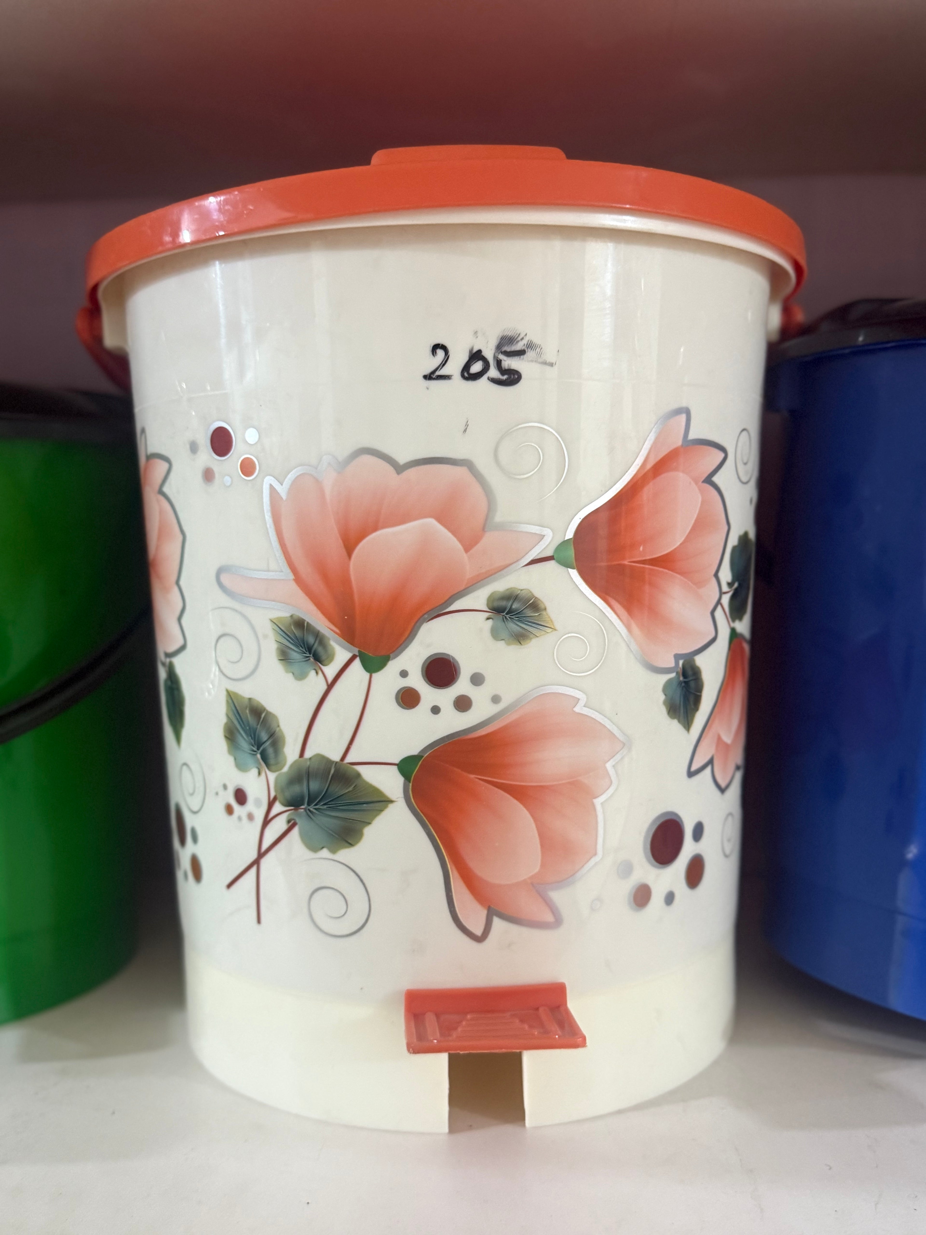 Floral Dust Bin - Medium Size
