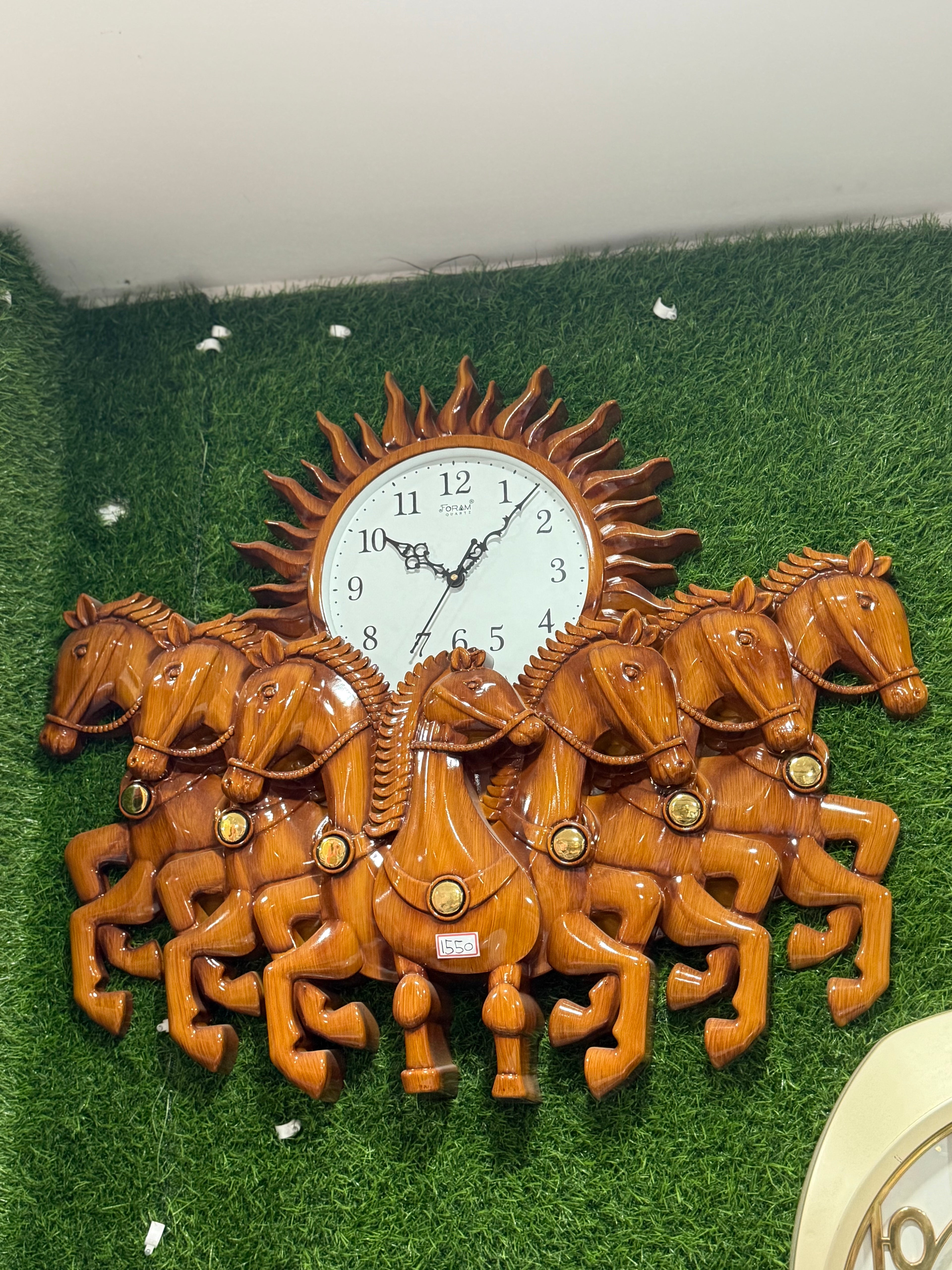 7 Horses Wall Clock