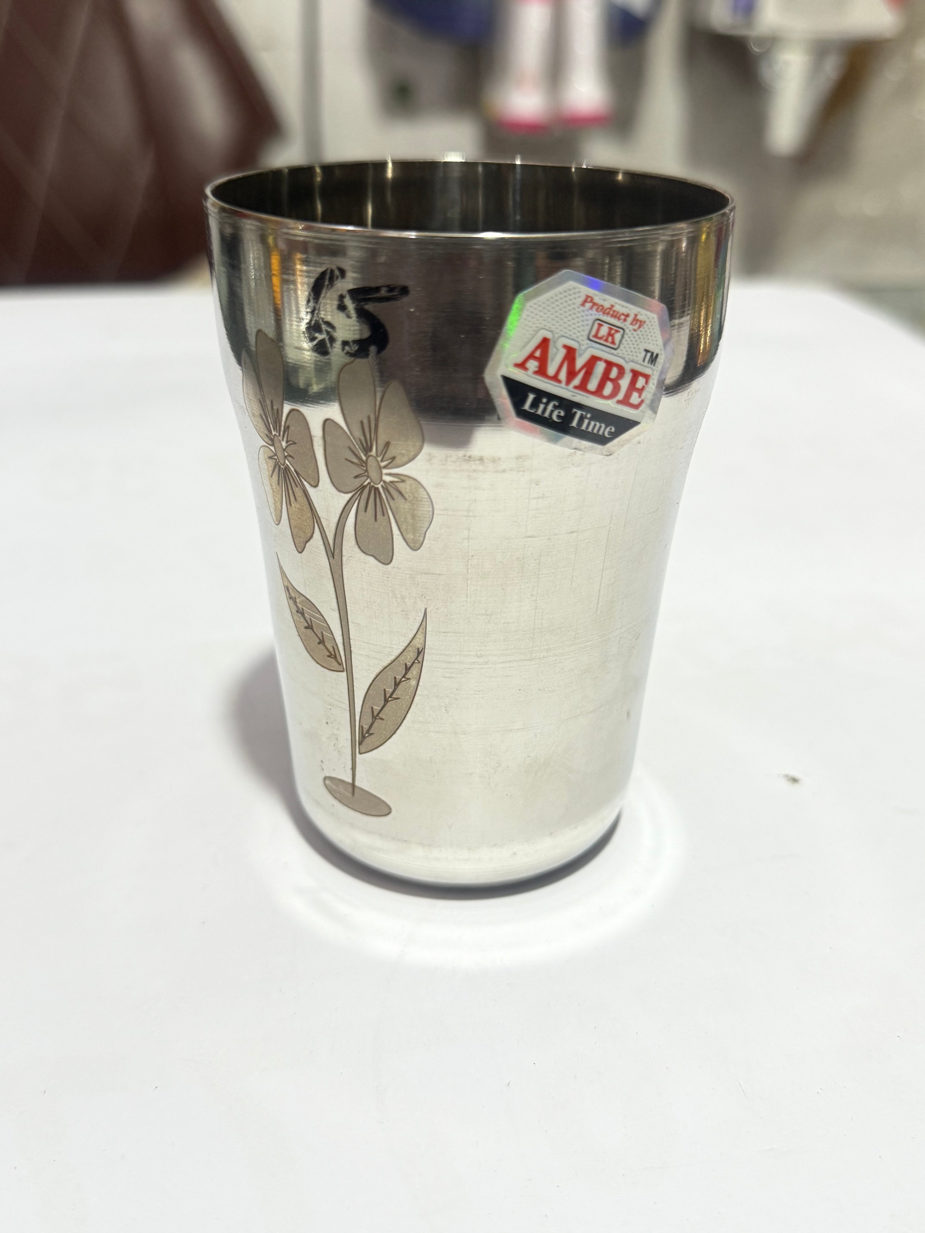 Steel Water Drinking Glass