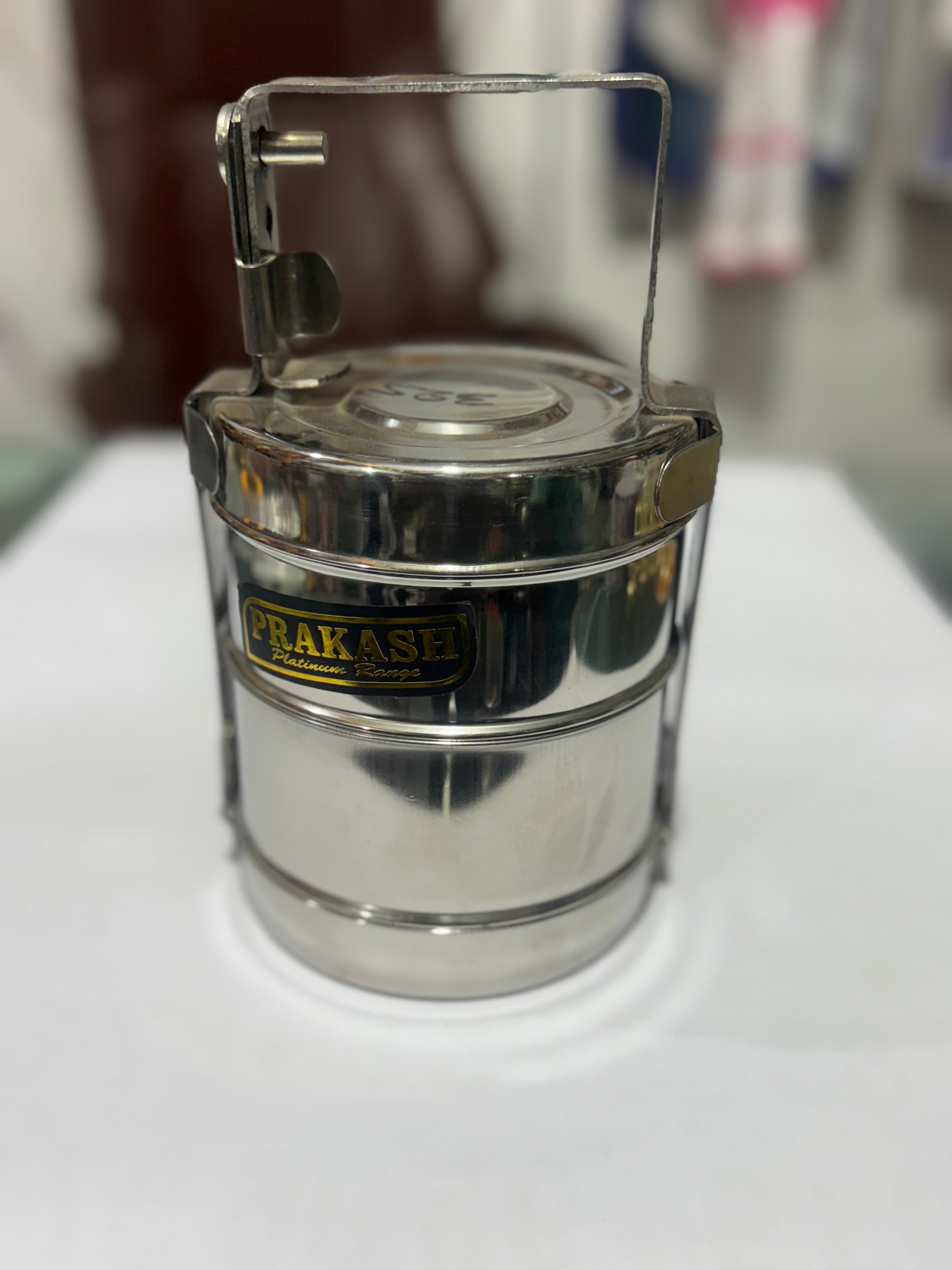 Two Step Steel Tiffin Box for Adults