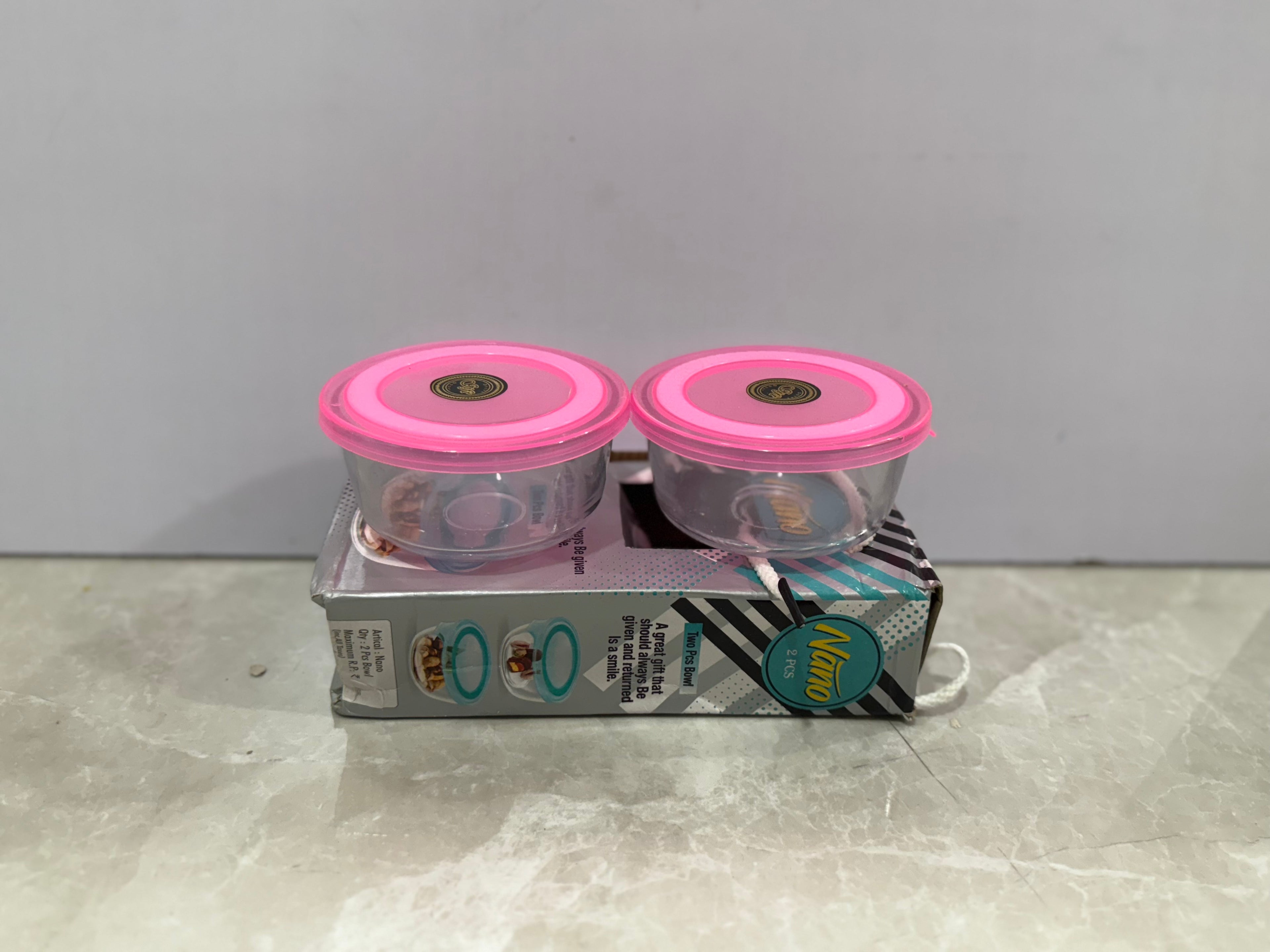 Two Piece Glass Containers