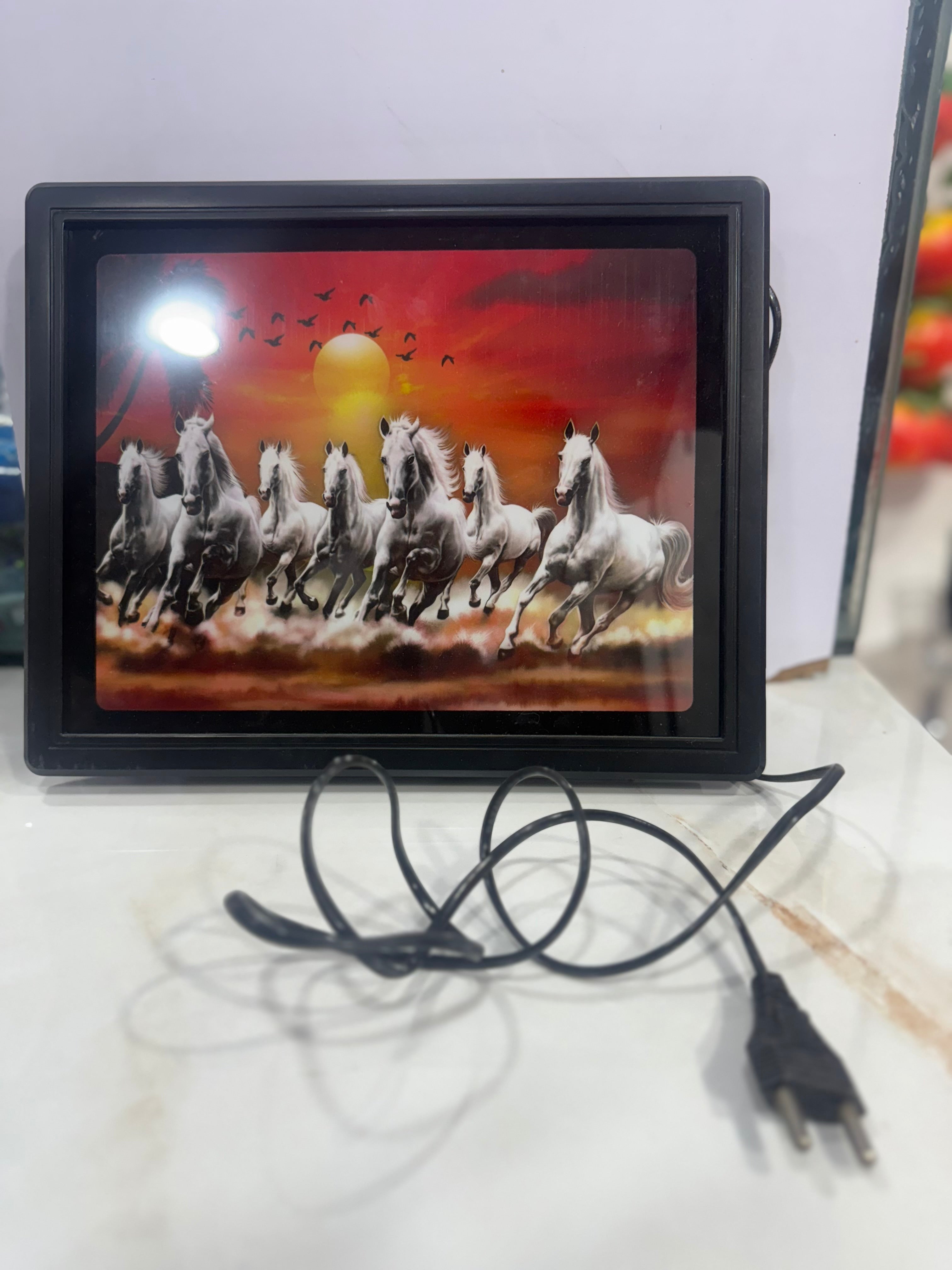 7 Horses Lightning Scenery