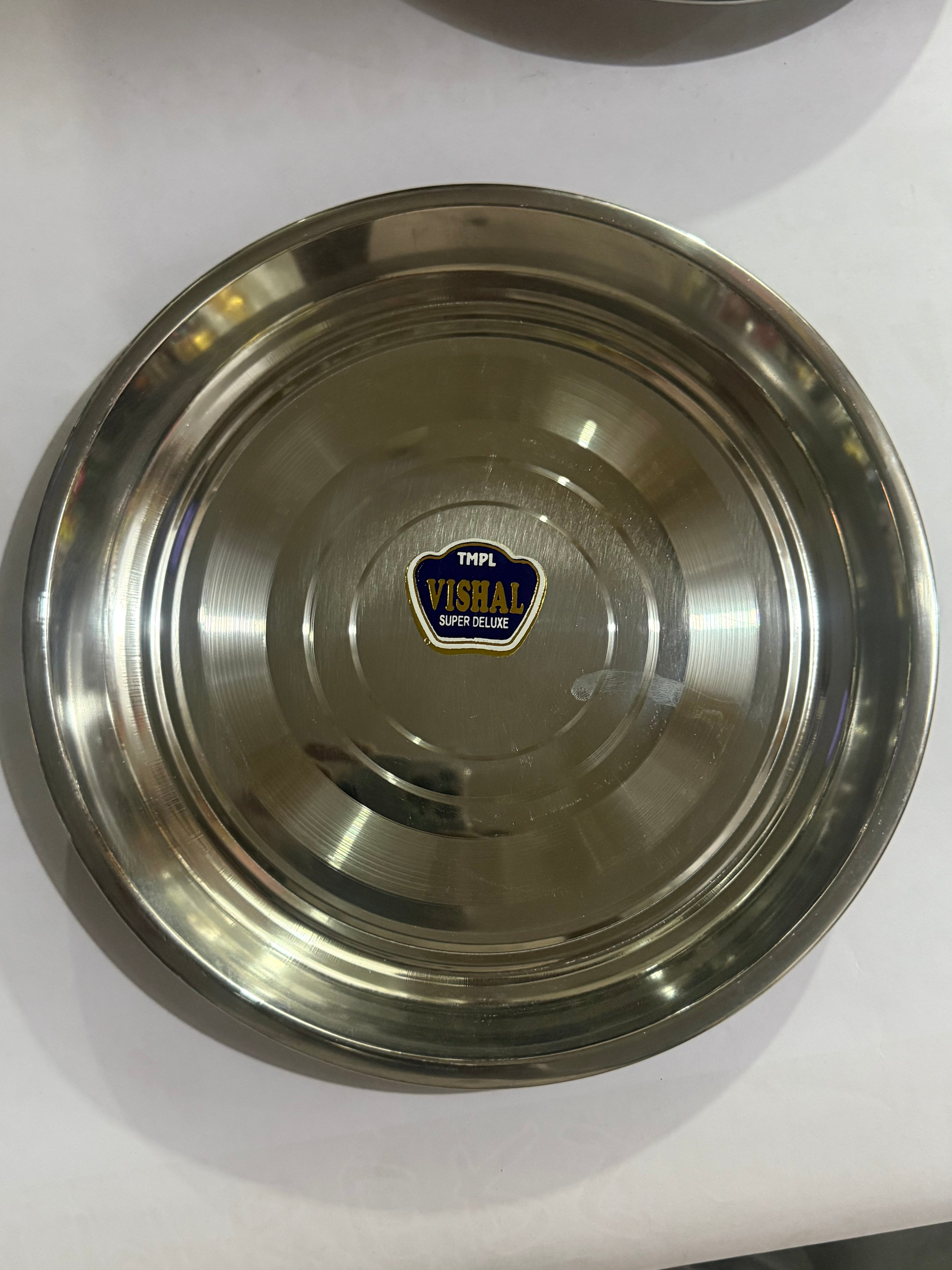 Tiffin/Rice Plate - Steel Premium Quality