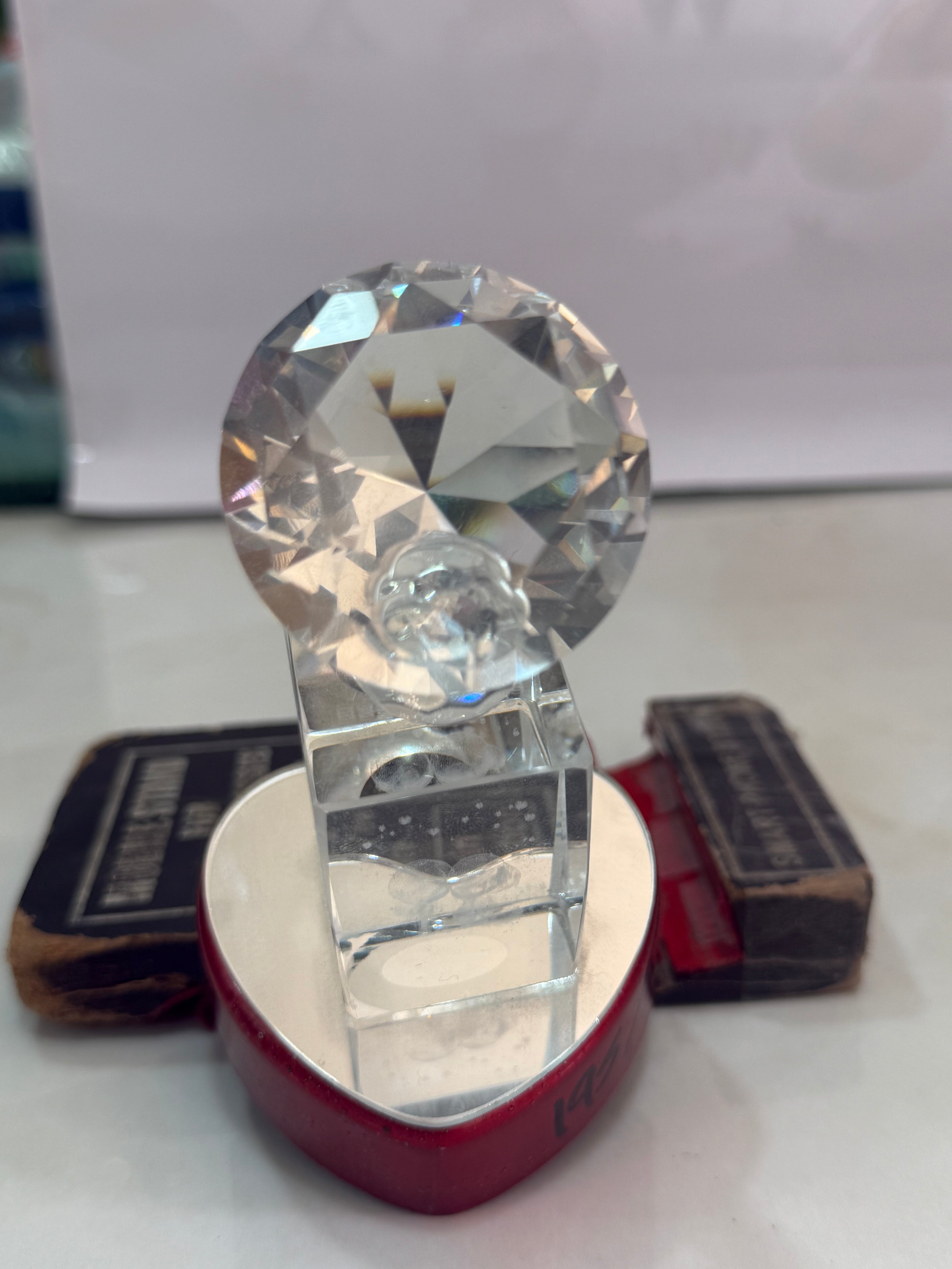 Heart shaped Glass Gift