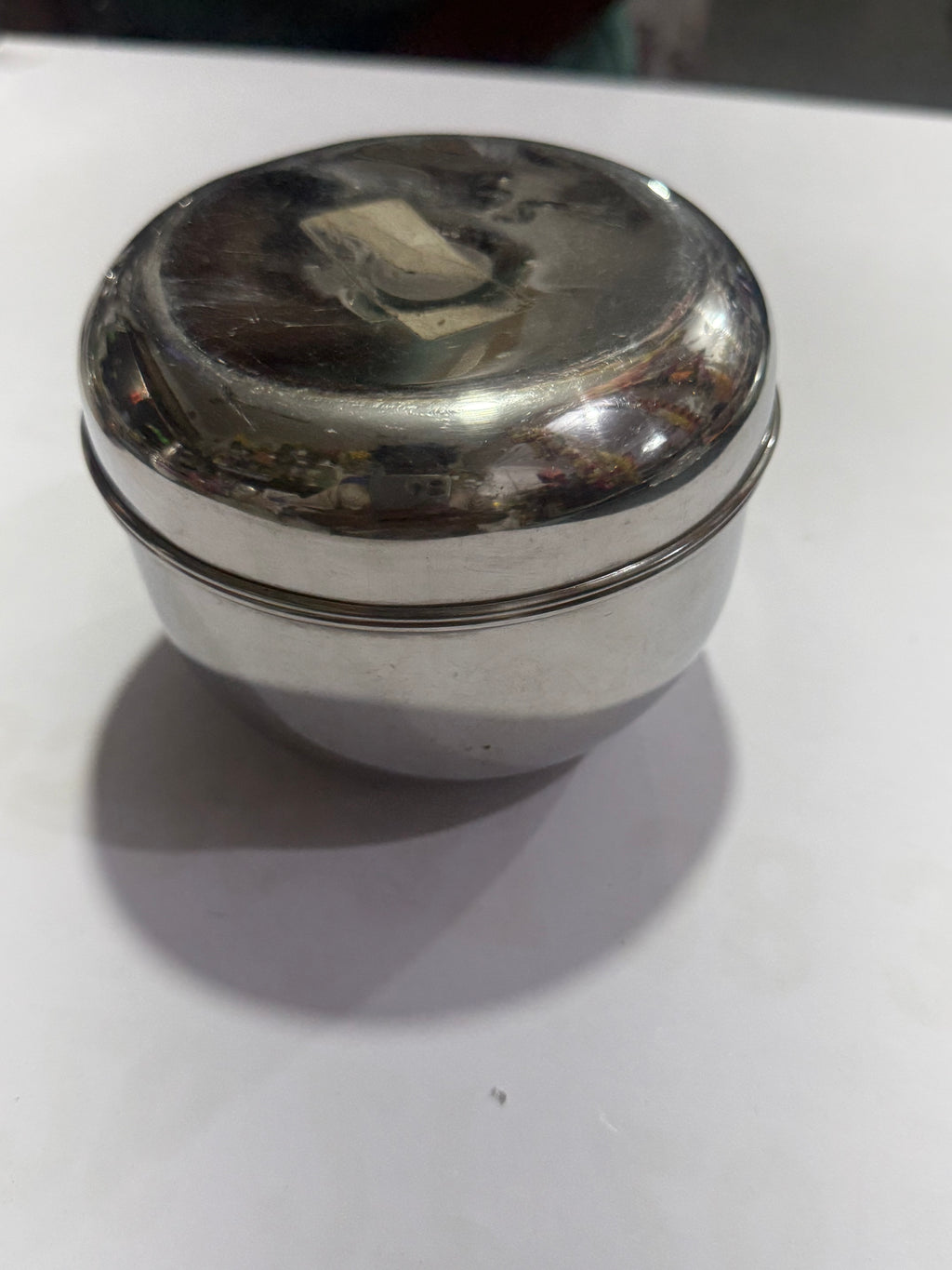 Steel Round Lunch/Tiffin Box - Small Size