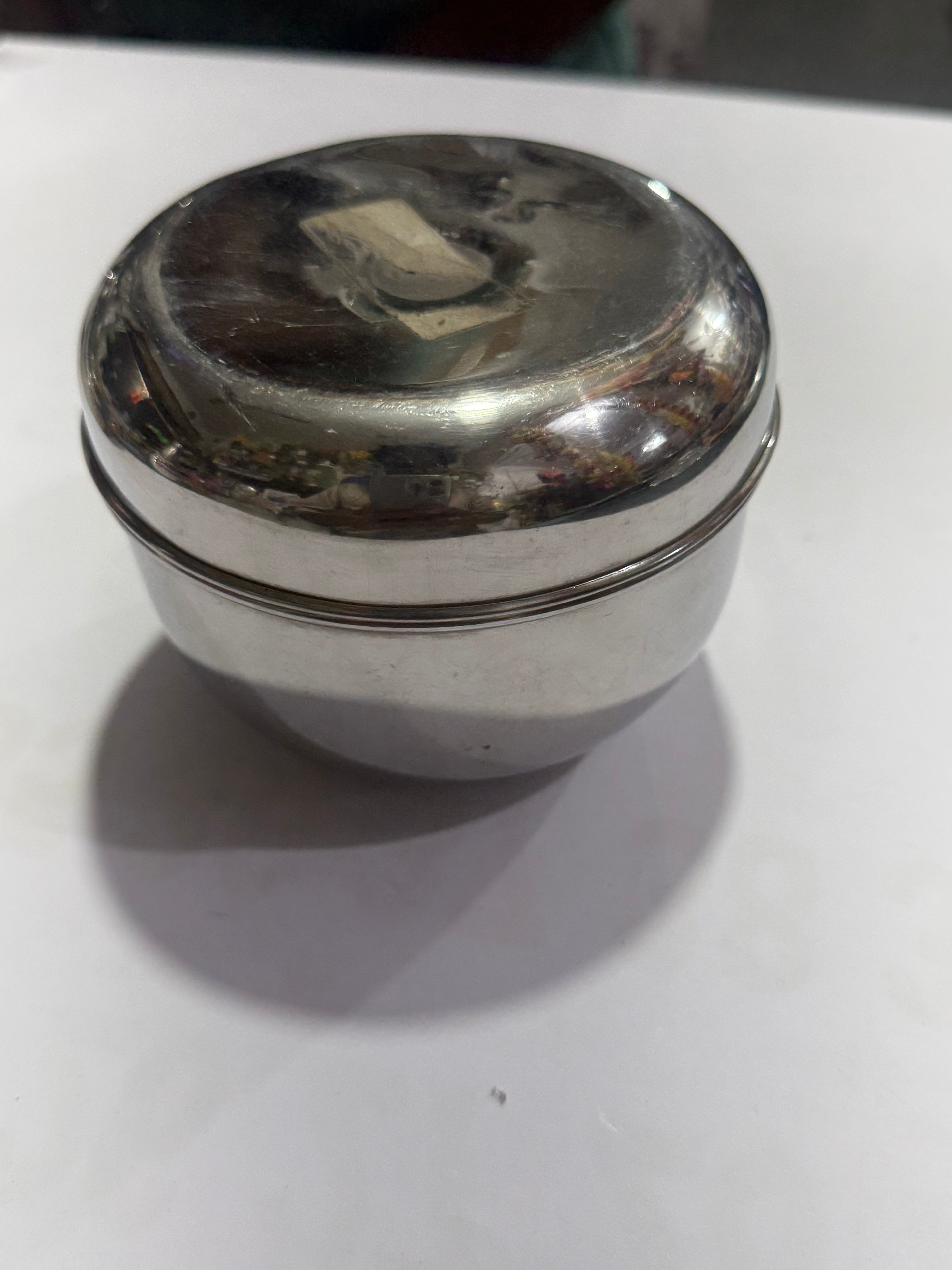 Steel Round Lunch/Tiffin Box - Small Size