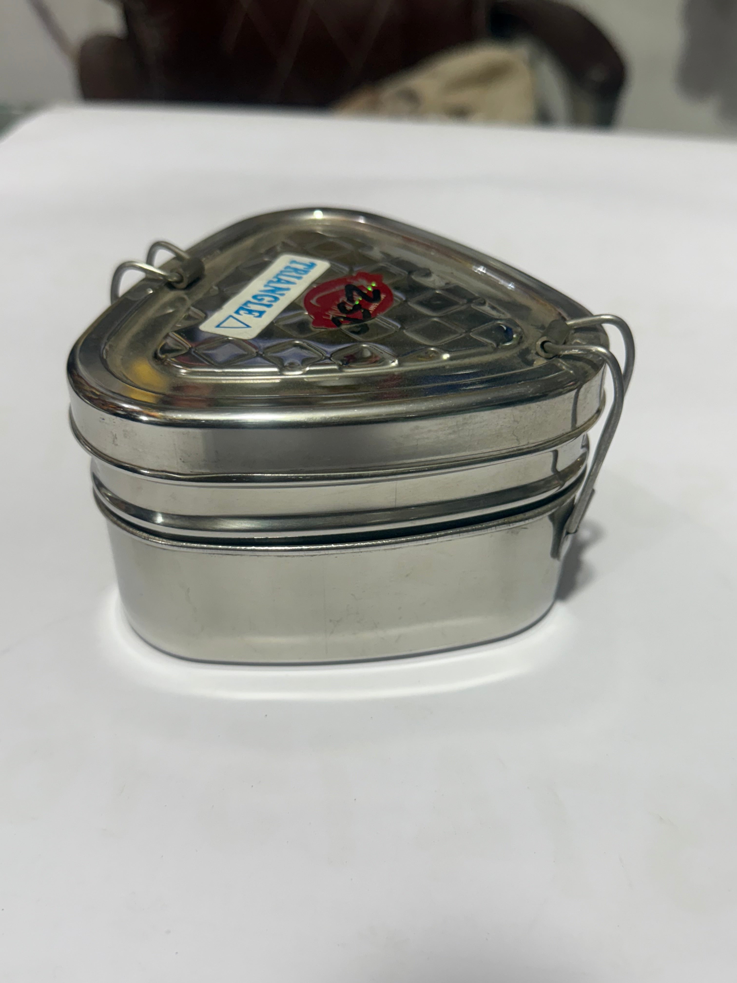 Steel Tiffin Box for Kids - Triangle Shape