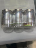 1100 ML Three clear plastic jars
