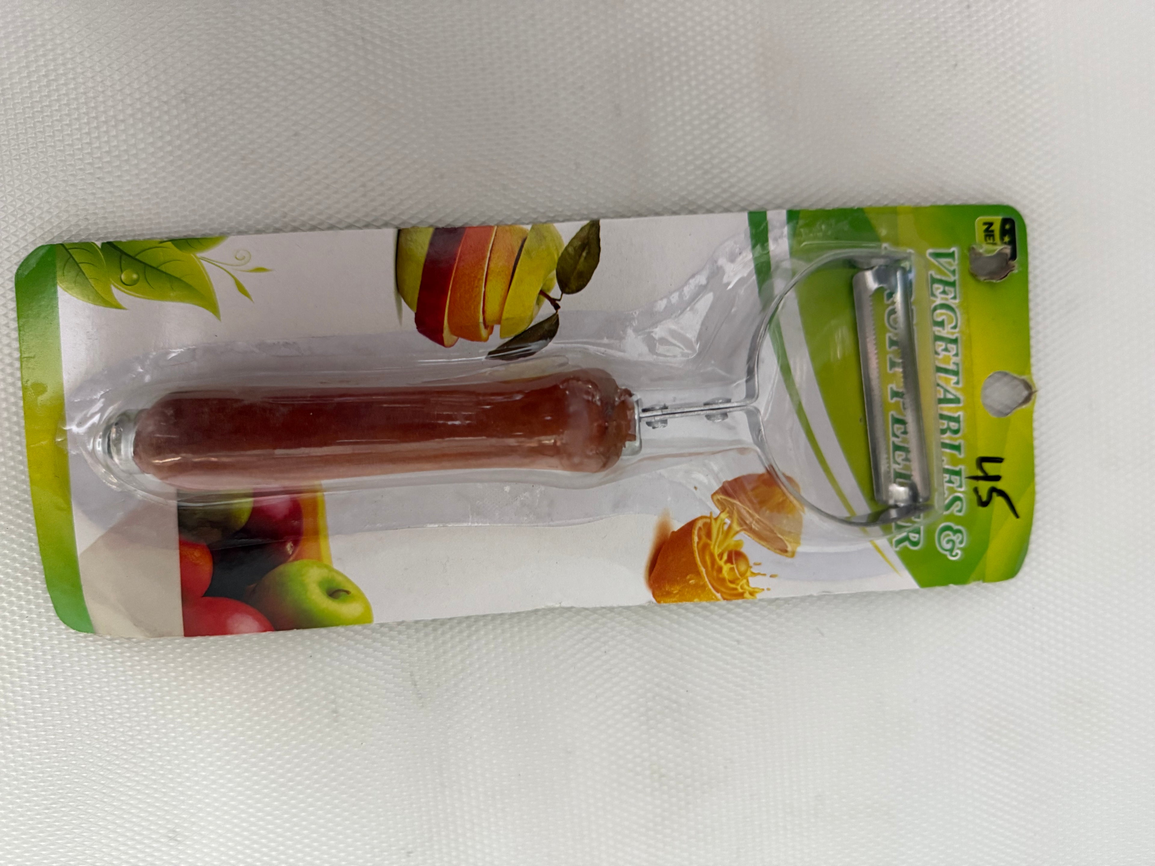 Wooden Steel Handle Steel Peeler for vegetables