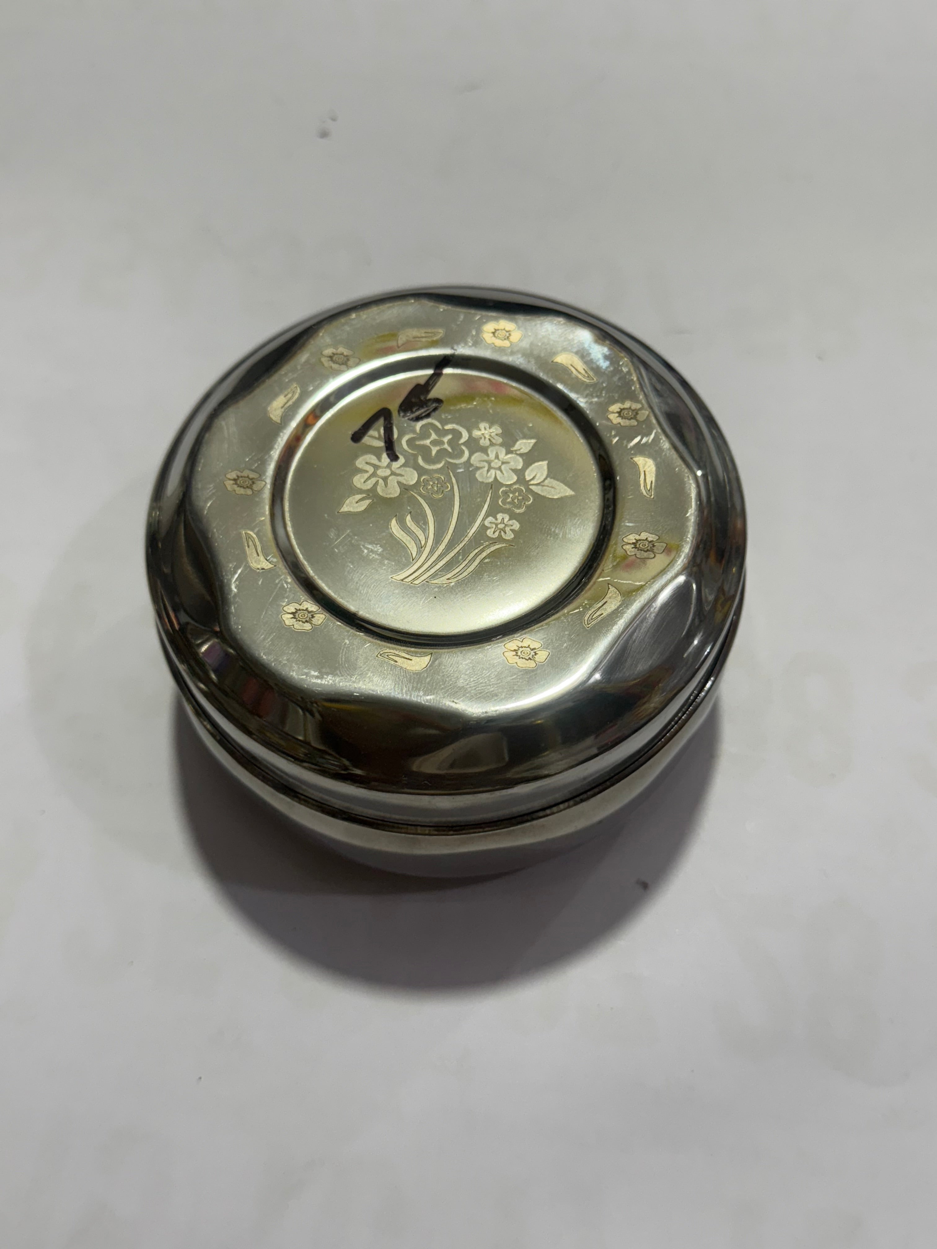 Steel Round Lunch/Tiffin Box - Small Size