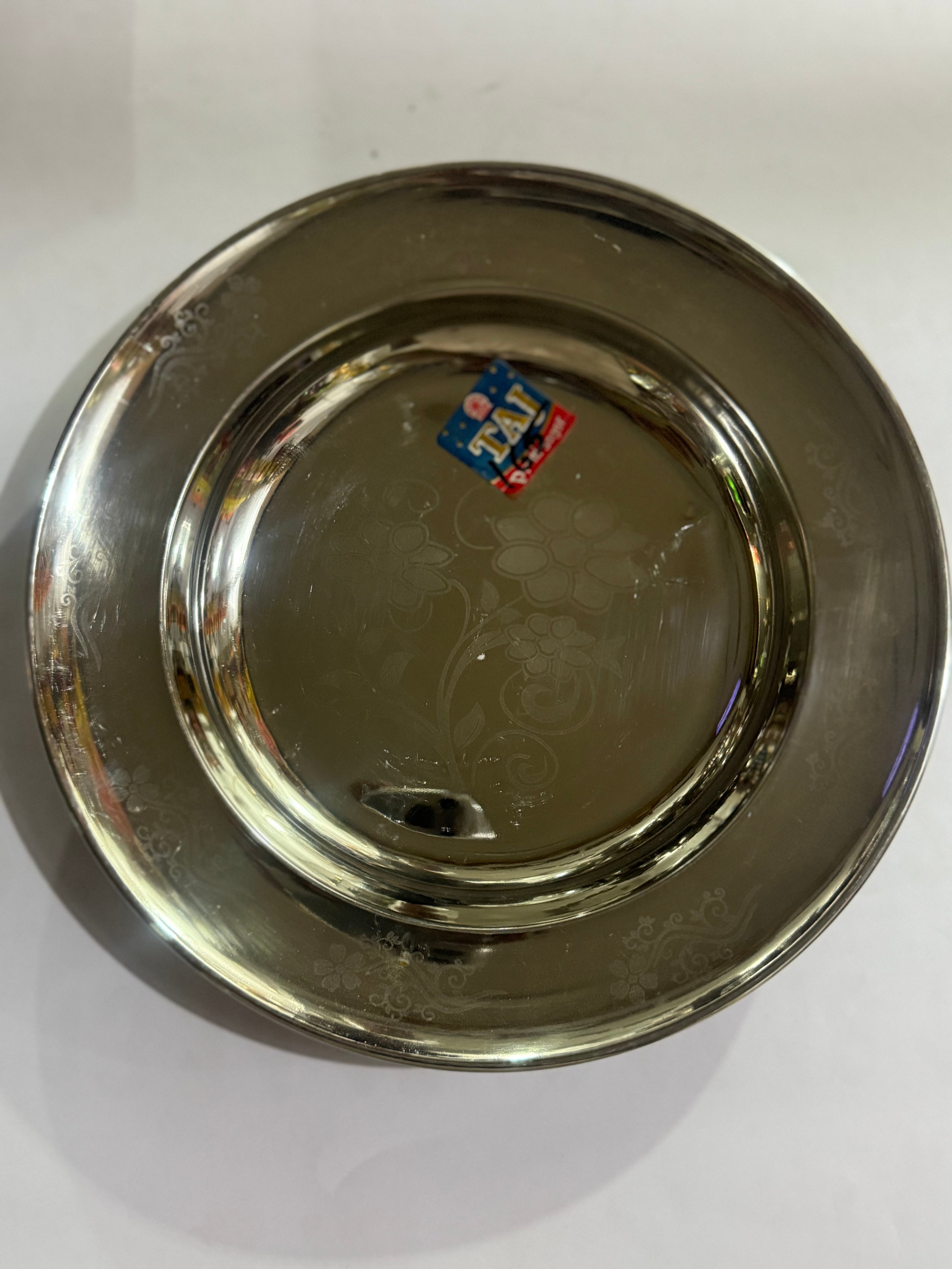 Tiffin/Rice Plate - Steel Premium Quality