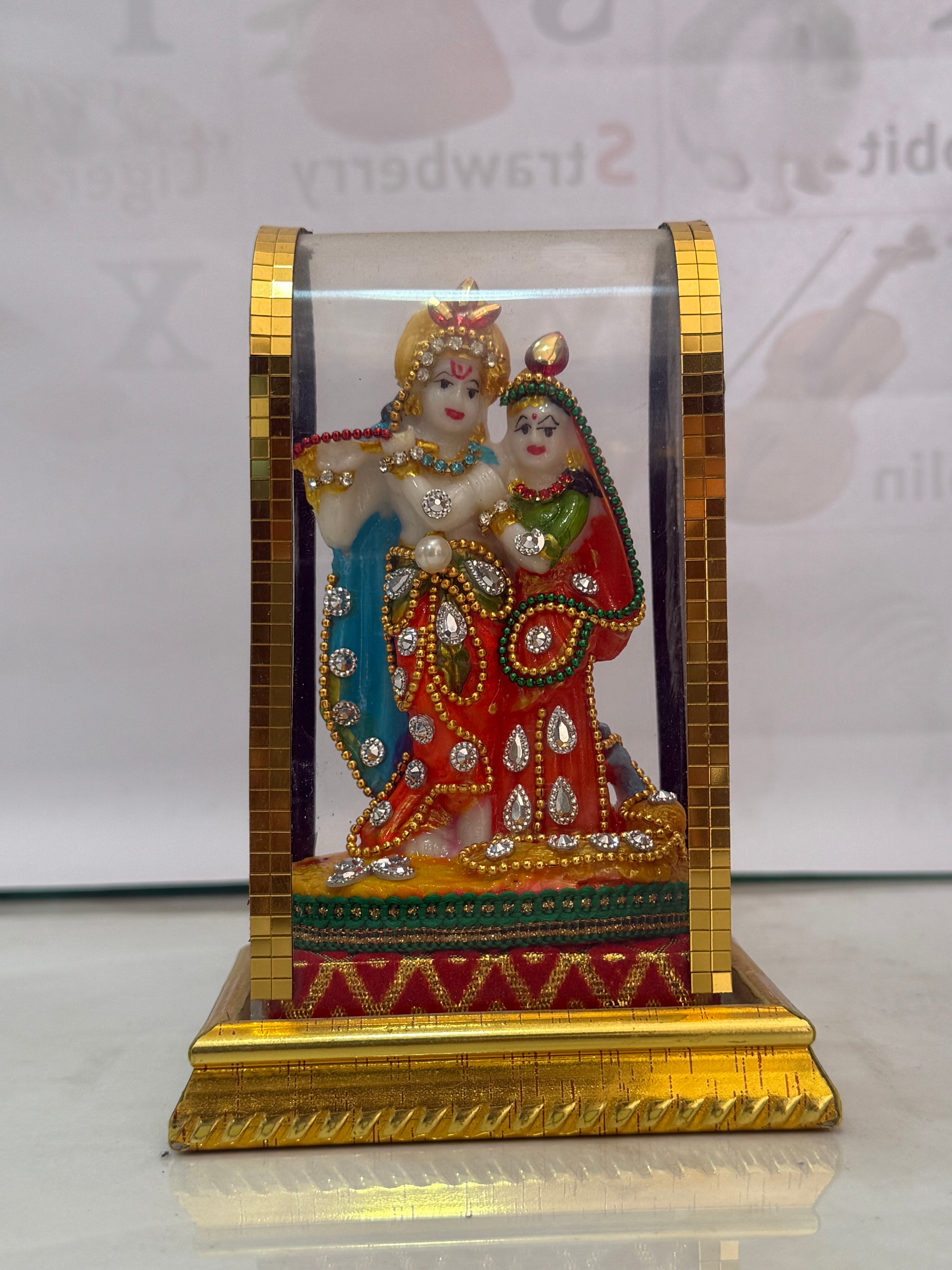 Radha Krishna Glass  Gift